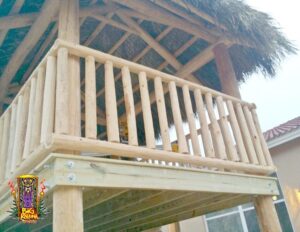 Second Story Tiki Hut Over Outdoor Kitchen